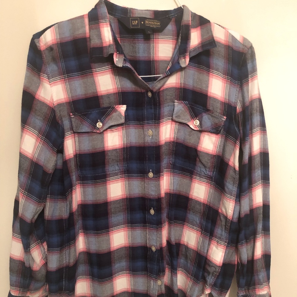 Gap Pendleton Plaid Button Down - image 1